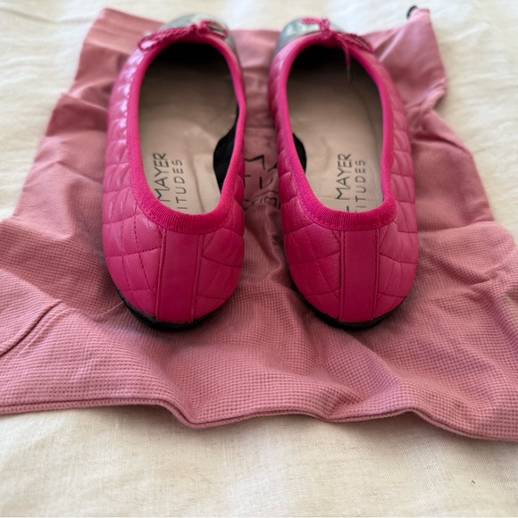 Paul Mayer Attitudes Pink and Black “The Cosy” ballet flats Size 7 Retail $245 - Picture 5 of 5